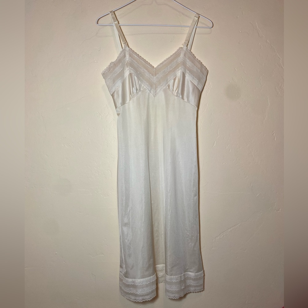 Vintage Slip Dress W/ Lace Details